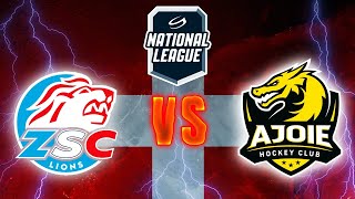 ZSC LIONS VS HC AJOIE  ŠVEICES AUGSTĀKĀ LĪGA  REGULĀRĀS SEZONAS 1 SPĒLE  HIGHLIGHTS [upl. by Nahtnhoj]