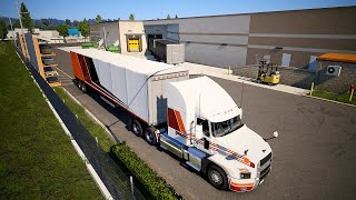 American Truck Simulator Paper Waste Haul  Spokane WA  Aberdeen WA [upl. by Juline439]