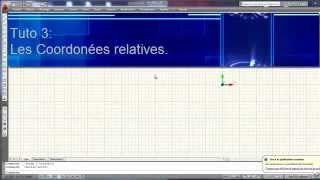 AutoCAD Tutoriel 3 Les Coordonnées Relatives [upl. by Calendre709]