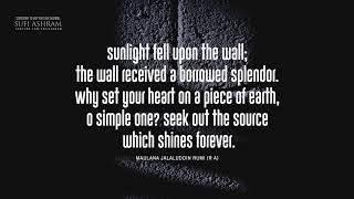 Rumi Quotes  Sunlight fell upon the wall [upl. by Brock]