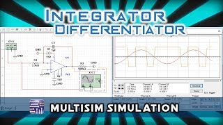 AE 1  Study of Integrator amp Differentiator  Multisim Simulation Tutorial  TechLog360 [upl. by Kolosick]