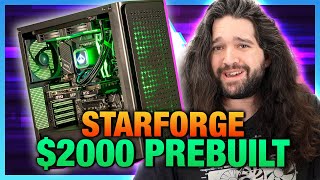 2000 Starforge PreBuilt Gaming PC Review Horizon II Ultra Benchmarks [upl. by Tu]