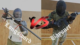 Longsword vs Bayonet  sparring [upl. by Artap]