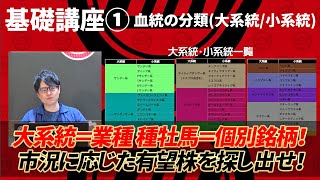 【基礎講座 Part1】 血統を大系統小系統に分類する有効性 [upl. by Yaakov458]