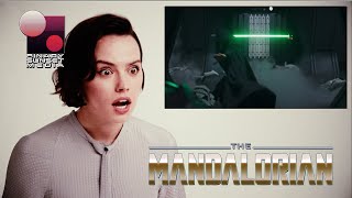 Daisy Ridley REACTION To Seeing Luke Skywalker On The Mandalorian Season 2 Episode 8 [upl. by Araik]