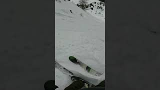 Un peu dexercice avec un couloir qui ma demandé un peu de concentration 😅 snow skiing freeride [upl. by Bacchus]