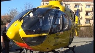 EC135P2 Christoph 31 ADAC DHBYH POWERFUL takeoff in Berlin [upl. by Hach]