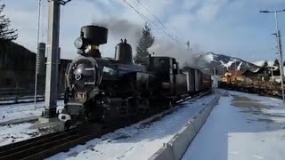 Bahnhof Mariazell und Dampflokomotive Mh6 am 24112024 [upl. by Ecnarrat]