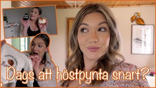 HÖSTIG INREDNINGSHAUL 🍂 FÅR MAN HÖSTPYNTA SNART 🙈 VLOGG 134  AMANDA MARIN [upl. by Sivet]