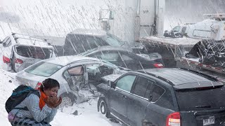 For the first time in 150 years freezing rain hit Shanghai Frost and snow storm in China [upl. by Supple]