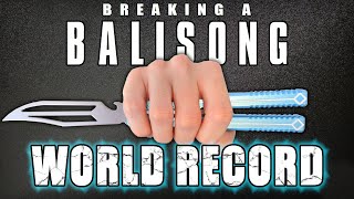 Most Balisong Aerials in ONE COMBO World Record [upl. by Luanni]