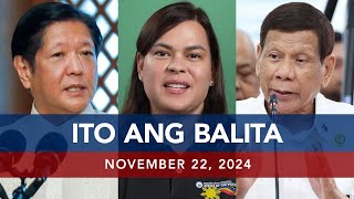 UNTV Ito Ang Balita  November 22 2024 [upl. by Eenel352]