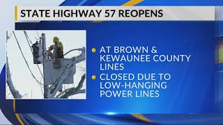 UPDATE STH 57 in Kewaunee County reopened after 4 hour closure [upl. by Jacqui928]