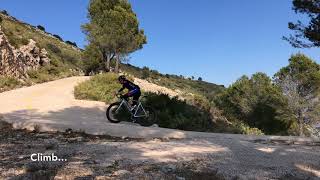 Cycling Coll de Rates Calpe Costa Blanca [upl. by Nauqed]