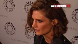 Stana Katic So Hot arrives at The Paley Center For Media Presents Castle is Back [upl. by Noret]