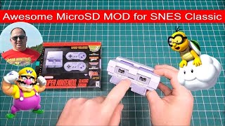 Awesome Micro SD MOD for Super Nintendo SNES Mini Classic Edition DIY Hack [upl. by Aeret]