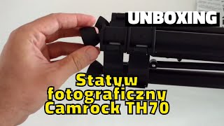 Statyw fotograficzny Camrock TH70  Unboxing  Rozpakowanie [upl. by Aerdnaed527]