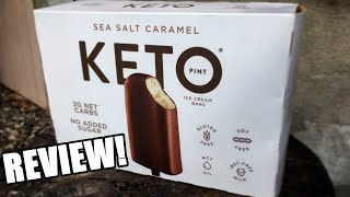 KETO BRAND ICE CREAM BAR REVIEW [upl. by Cazzie572]