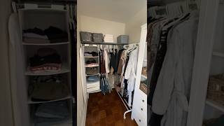 CLOSET MAKEOVER REVEAL ✨ budget friendly organization closetorganization [upl. by Arhaz]