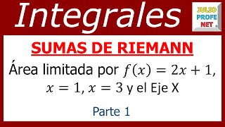 SUMAS DE RIEMANN Parte 1 de 2 [upl. by Gilson120]