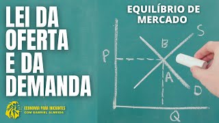 LEI DA OFERTA E DA DEMANDA  EQUILÍBRIO DE MERCADO  ECONOMIA [upl. by Charlotte]