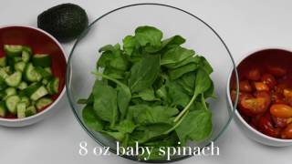 Spinach Salad with Balsamic Dressing  Simply Divine Recipes [upl. by Jerrine]