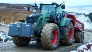 Fendt 930  820 mit Krampe HP 20 im Steinbruch Lohnunternehmen Schmitt [upl. by Nicko832]