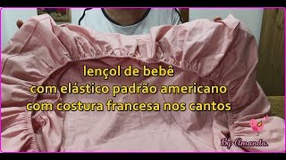 lençol de bebê com elástico padrão americano [upl. by Jezabelle]