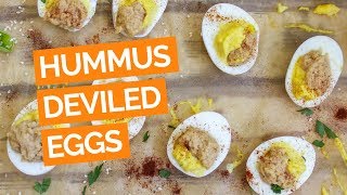 Hummus Deviled Eggs Recipe [upl. by Emmalyn20]