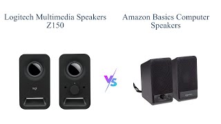 Logitech Z150 vs Amazon Basics Computer Speakers 🎵🔊 [upl. by Aikyt]