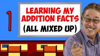 Learning My Addition Facts All Mixed Up  Addition Facts for 1  Jack Hartmann [upl. by Omolhs]