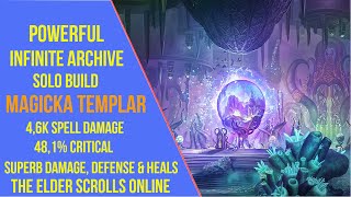 Powerful Magicka Templar Solo Build for Infinite Archive in ESO [upl. by Delmer]