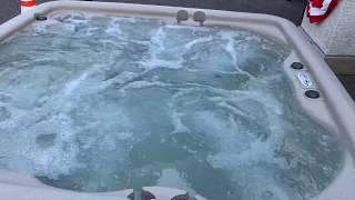 FOR AUCTION  5 Person Plug and Play Hot Tub AquaRest Spas [upl. by Nywde]