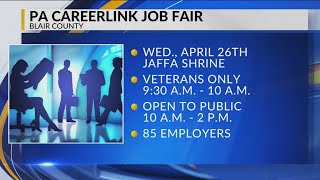 PA CareerLink to host job fair in Blair County [upl. by Uoliram]