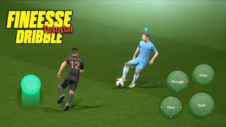 FINESSE Dribble Tutorial in eFootball 2025 Mobile  Classic amp Touch Flick Control [upl. by Javler]