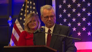 Mark Alford addresses supporters after retaining Missouri US House seat [upl. by Scoles595]