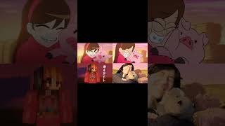 Gravity Falls Anime vs Original vs Real Life vs Minecraft FASH Animation [upl. by Nnaeirual]