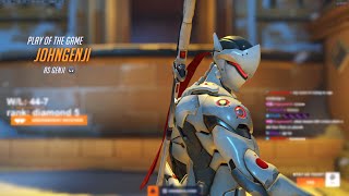 NECROS SHOWS HIS GENJI SKILL  POTG OVERWATCH 2 SEASON 11 UNRANKED TO GM [upl. by Eloccin70]