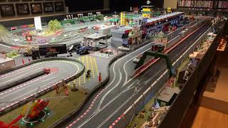 Thatchers Raceway  Giant Digital Scalextric Set  Jadlam Racing Models [upl. by Eyr]