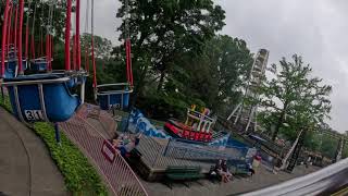 Flying Swings On Ride POV Waldameer Park Erie PA [upl. by Apurk425]