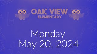 Wake Up Oak View May 20 2024 [upl. by Laerol]