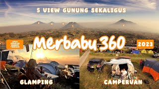 Glamping Merbabu 360 Campervan Kopeng  Merbabu View  5 View Gunung  Spot Sunrise amp Sunset terbaik [upl. by Eleinad]