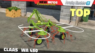 FS22  CLAAS WA 450 tedder  Farming Simulator 22 New Mods Review 2K60 [upl. by Tnemelc555]