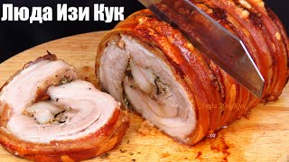 🎄СОЧНЫЙ МЯСНОЙ РУЛЕТ праздничное мясное блюдо Люда Изи Кук мясная закуска на новогодний стол 2025 [upl. by Gosser]