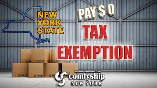 How to File a Sales Tax Return with TAX EXEMPTION  Comfyship NEW YORK Warehouse Fulfillment Prep [upl. by Gilda]