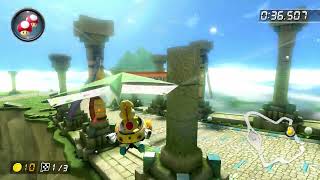 Thwomp Ruins 150cc  147080  Panda Mario Kart 8 Deluxe World Record [upl. by Nwahsar]