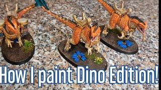 How I Paint Aggradons Age of Sigmar Seraphon [upl. by Dloreg]