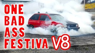 V8 Ford Festiva From Hell  Remembering the Burnout Monster  Theonomics [upl. by Gottuard]