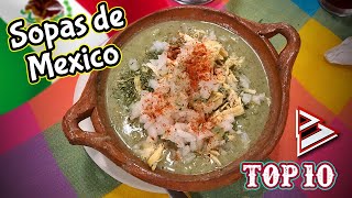 Top 10 de Sopas Mexicanas BakanoTV TOP 10 🇲🇽 Las 10 Sopas más populares de Mexico [upl. by Aneetsirk527]