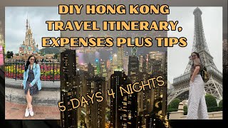 DIY HONGKONG🇭🇰 5D4N TRAVEL ITINERARY  EXPENSES amp TRAVEL TIPS FOR BEGINNER TRAVELERS [upl. by Asserat]